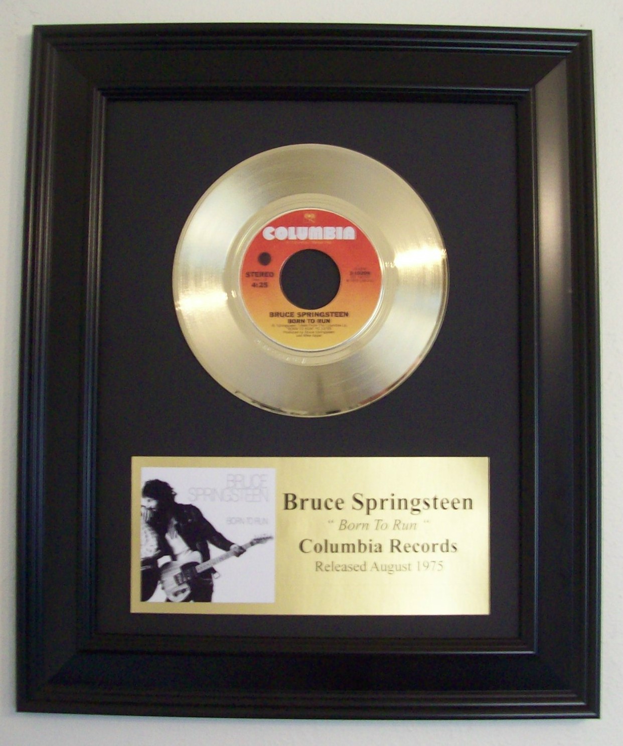 Image for Born To Run - 45 w/Plaque