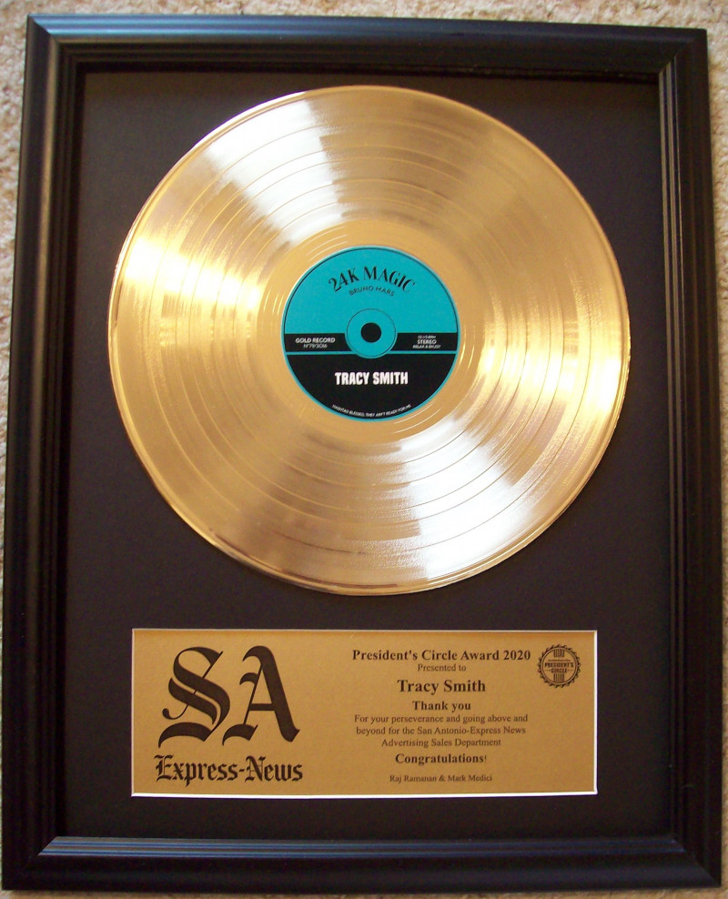 Gold Silver Platinum Award - Custom Vinyl Records