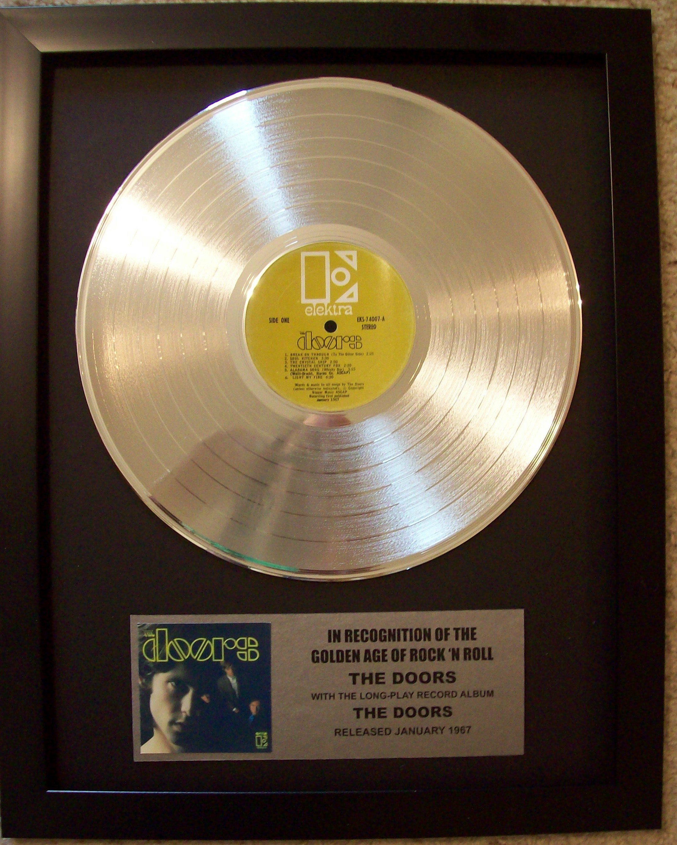 Image for The Doors Platinum LP Record Album