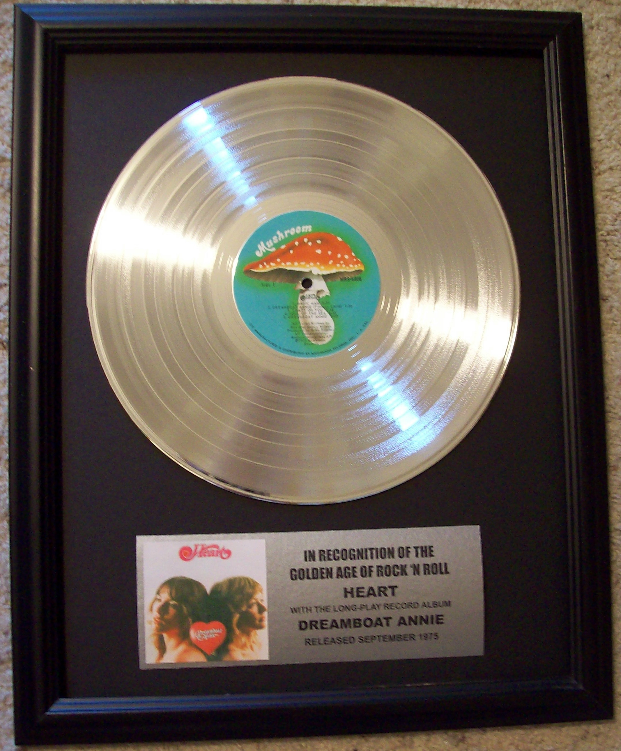 Image for Heart Dreamboat Annie Platinum LP Record