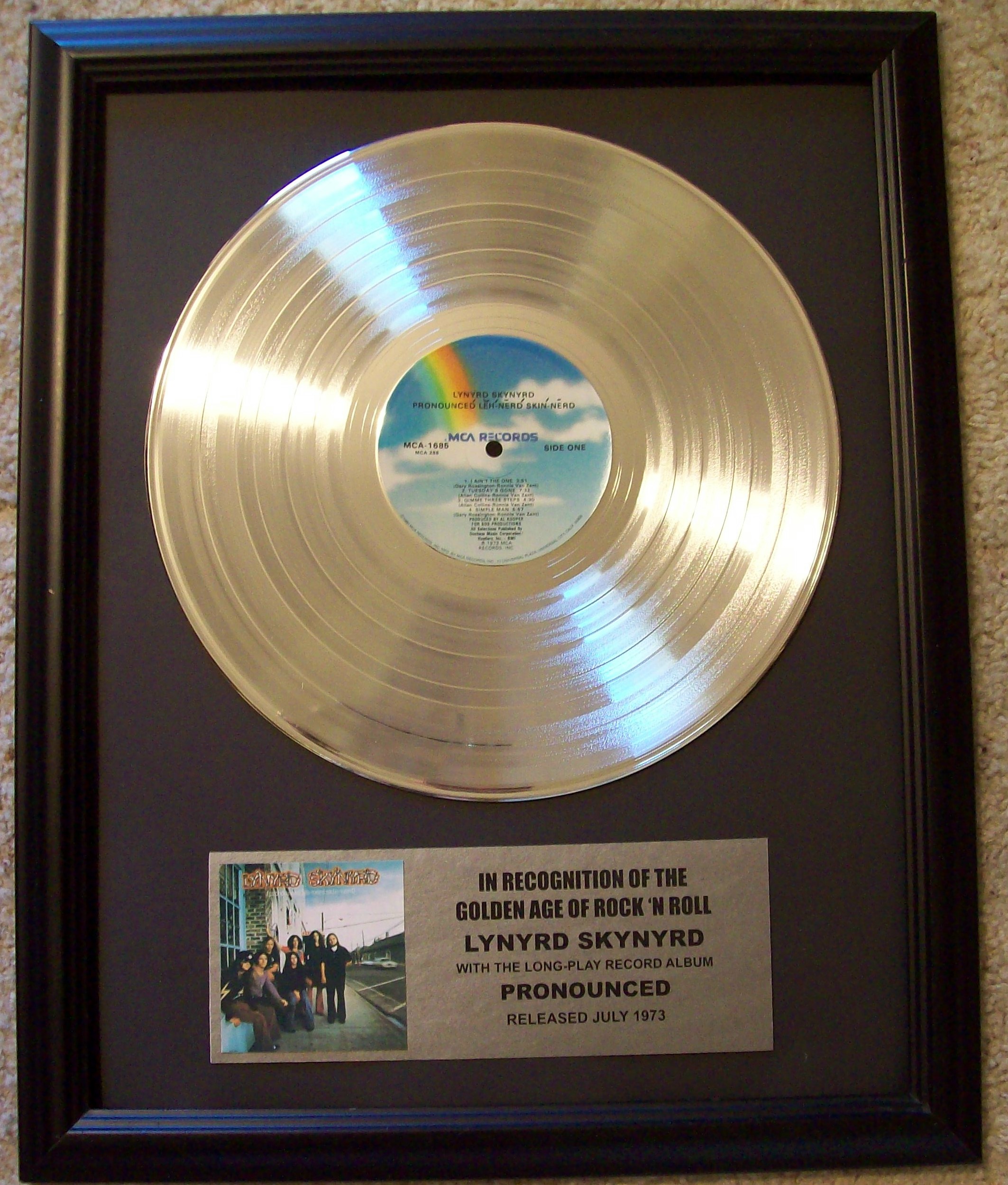Image for Lynyrd Skynyrd Pronounced Platinum Record