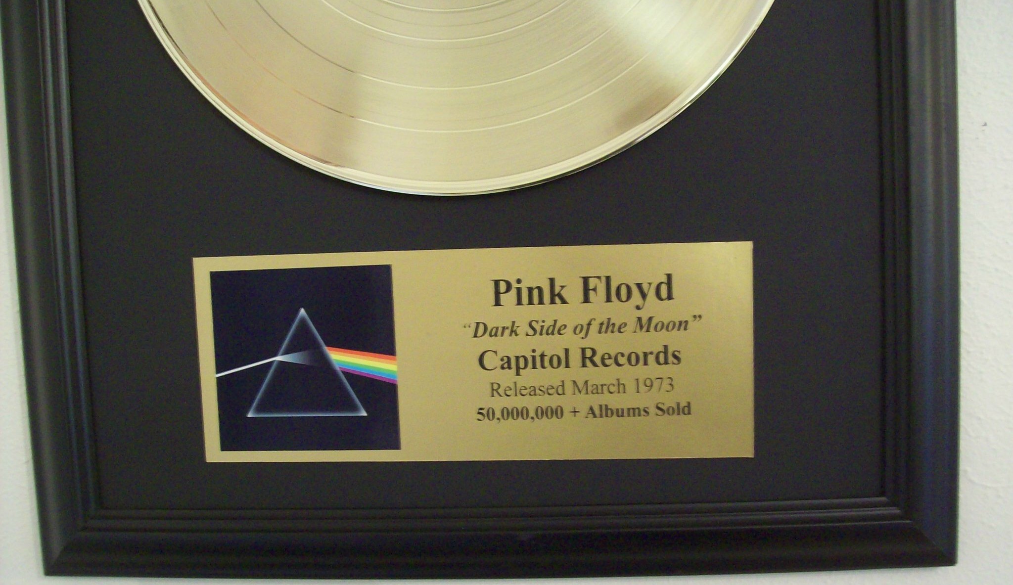 Image for Dark Side Of The Moon Gold Record