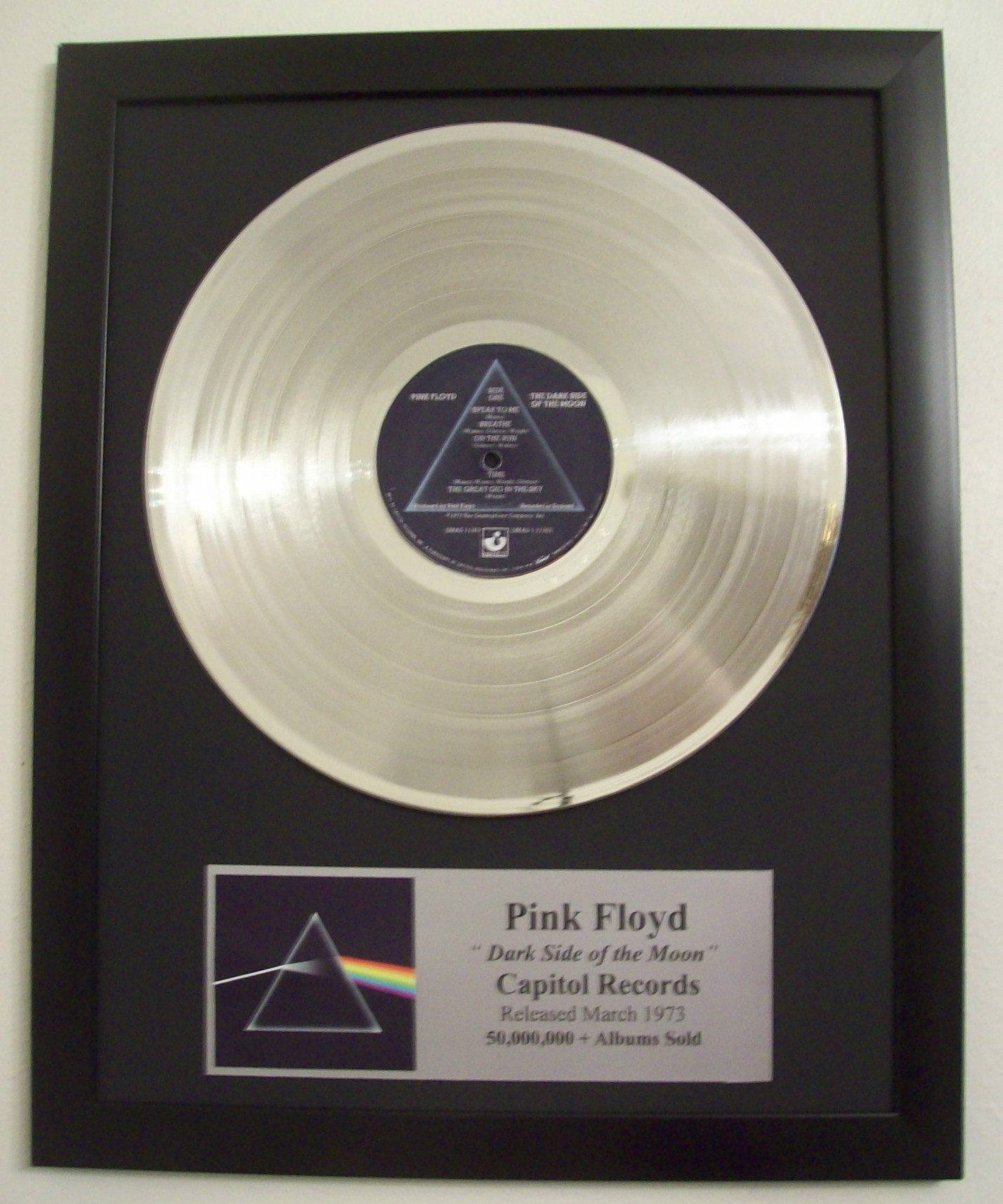 Image for Dark Side of the Moon Platinum Record