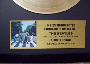 The Beatles - Abbey Road - 14K Gold Plated, Limited Edition Album – Gold  Records USA